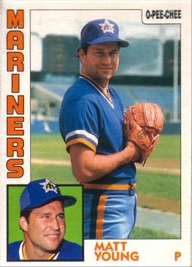 1984 O-Pee-Chee Baseball Cards 235     Matt Young RC